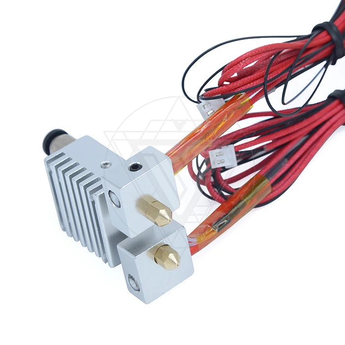 Funssor двойное сопло upgrade kit для 3D-принтера тарантула полная металлическая двойная Экструзионная головка для аэрографной печати