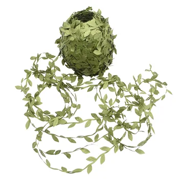 

20 Meters Silk Leaf Rattan Green Leaves Artificial DIY Wreath Garland for Wedding Decoration Gift Scrapbooking Craft Fake Flower