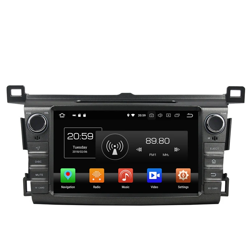 NaviTopia 4G Оперативная память 64G Встроенная 8 Core автомобильный gps навигации для Toyota RAV4