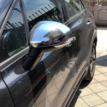 Автомобильные аксессуары наружная Боковая дверь зеркало заднего вида облицовочная крышка ABS хром 2 шт для Fiat 500X