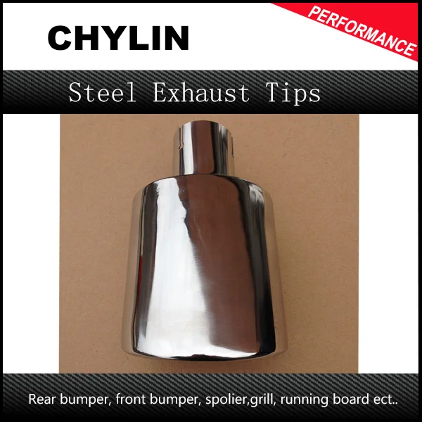 1PCS High Quality 304 Stainless Steel ID54mm OD105mm Exhaust Tail