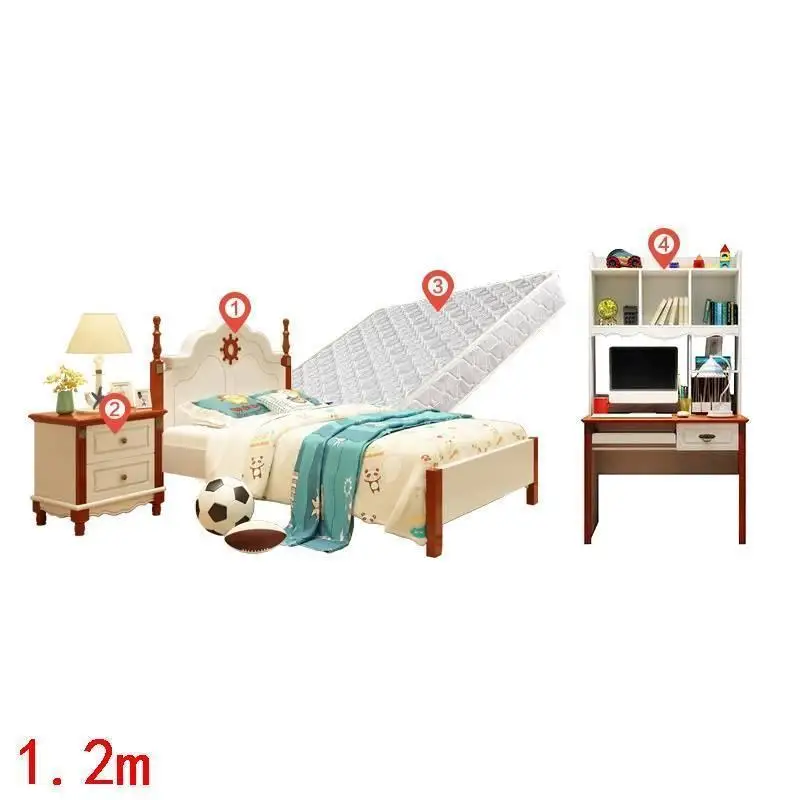 Mebles Dla Dzieci детская кроватка kinderbett Hochbett Litera Muebles De Dormitorio спальня Cama Infantil деревянная детская мебель кровать - Цвет: Version X