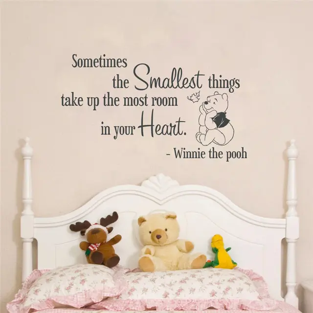 Quote Winnie Pooh Wall Decal Lettering Bedroom Quote Winnie Pooh Wall Decal Lettering Bedroom Sticker Home Decor Cartoon Cute