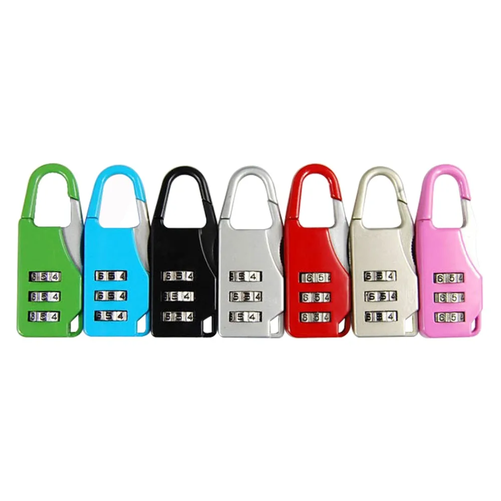 Yumi V Candados de Seguridad Candado Seguridad para Equipaje Maleta Candado Combinaciones de 3 Dígitos Seis Colores Cada Juego 