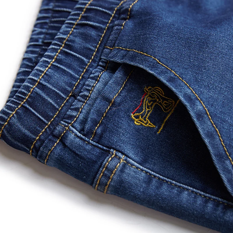 Plus Size Jeans Men elastic 5XL 6XL 7XL 8XL Large size Jeans men with Elastic Band Big size male Jeans 2XL-8XL for 155kg