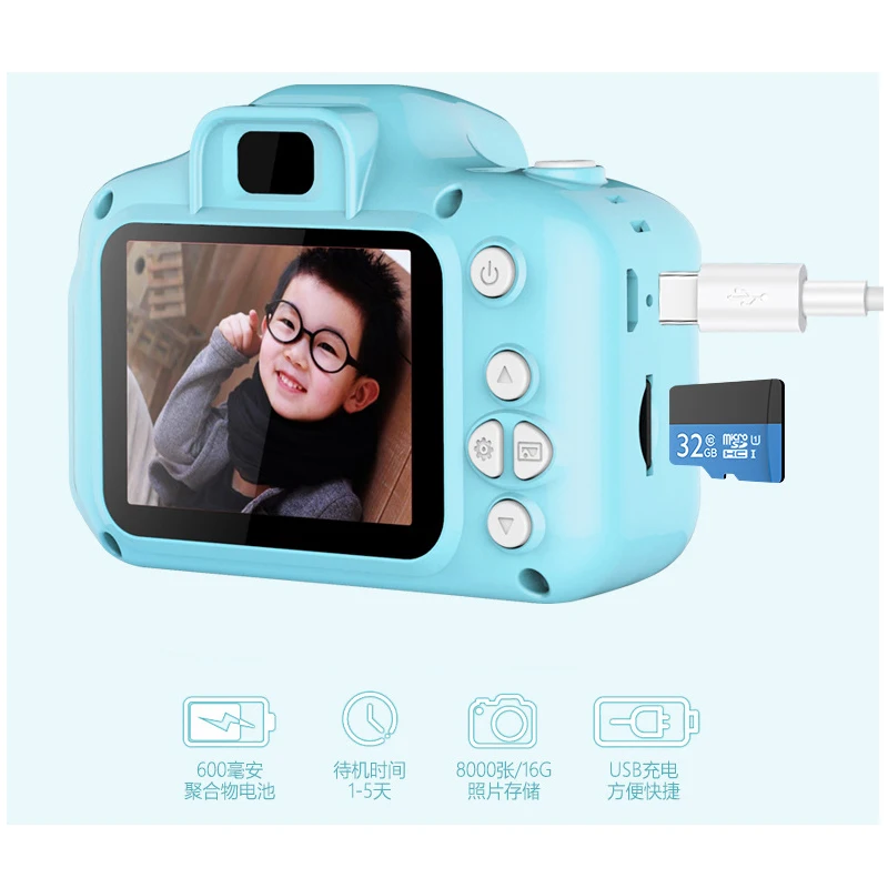 2inch 800W Hd Digital camera video camera for kids digital cameras students birthday best gift Educational Toys