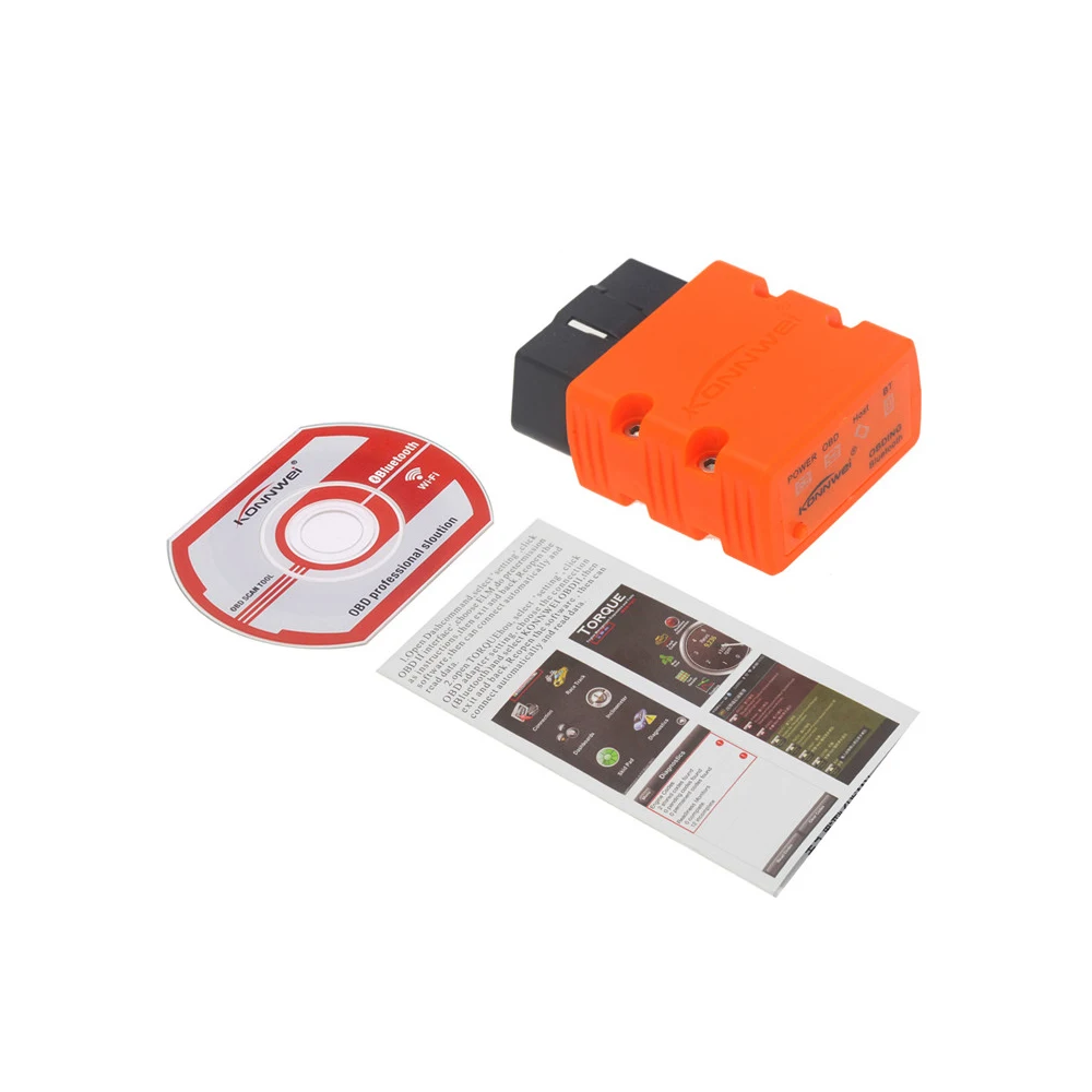 OBDII сканер Konnwei KW902 Bluetooth/Wi Fi ELM327 V1.5 V2.1 PIC18F25K80|elm 327 obd2|mini elmmini elm |