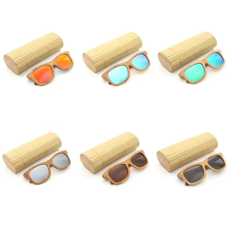 

Retro Bamboo Glasses Coated Bamboo Polarized Sunglasses Wooden Vintage Sunglasses With Bamboo Box Travel Essentials Decoration