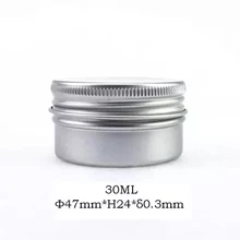 30 г алюминиевые банки 1 унция серебряные алюминиевые банки для крема 30 мл Алюминиевый оловянный контейнер 30 мл Алюминиевая жестяная банка
