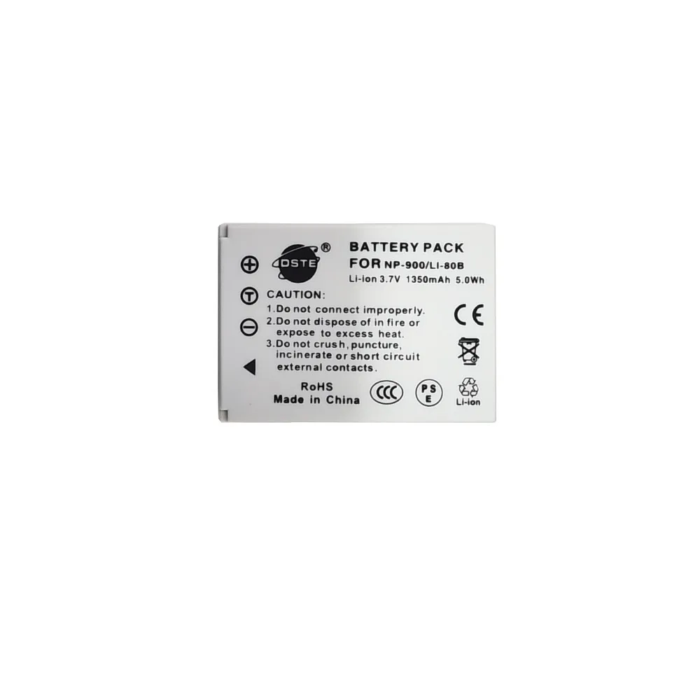 DSTE 2 шт. LI-80B Li-80B li80b/NP-900 NP-900 np900 Батарея с USB Зарядное устройство для цифровой камеры Olympus X960 T100 T110 Камера