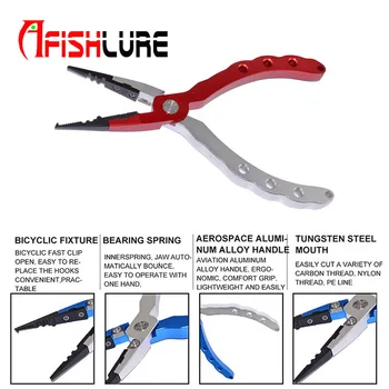 

Portable Multi-function Aluminum Alloy Fishing Lure Pliers and Missing Rope Tool Bag in Set for Fishing Outdoor Activities