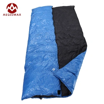 

Aegismax Outdoor Envelope Sleeping Bag Splicing White Duck Down Single Sleeping Bag Camping Hiking Equipment Family Red Blue