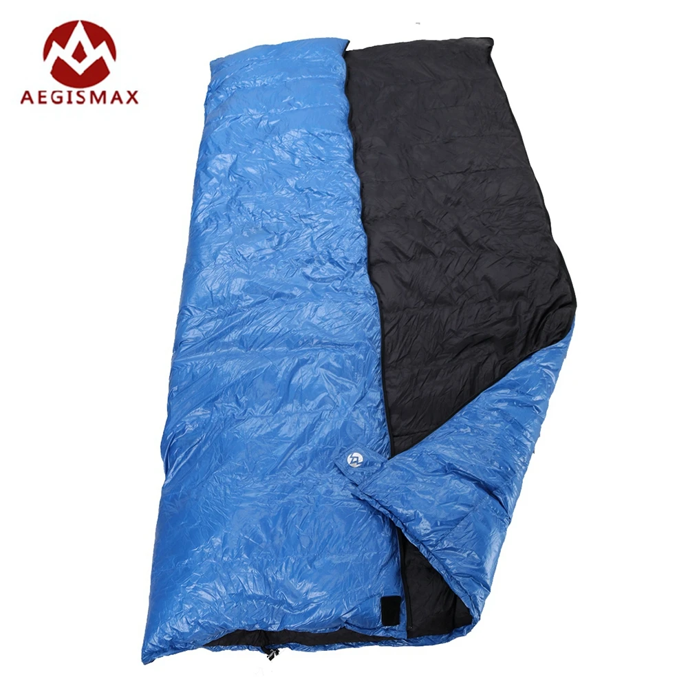 Promo  Aegismax Outdoor Envelope Sleeping Bag Splicing White Duck Down Single Sleeping Bag Camping Hiking 