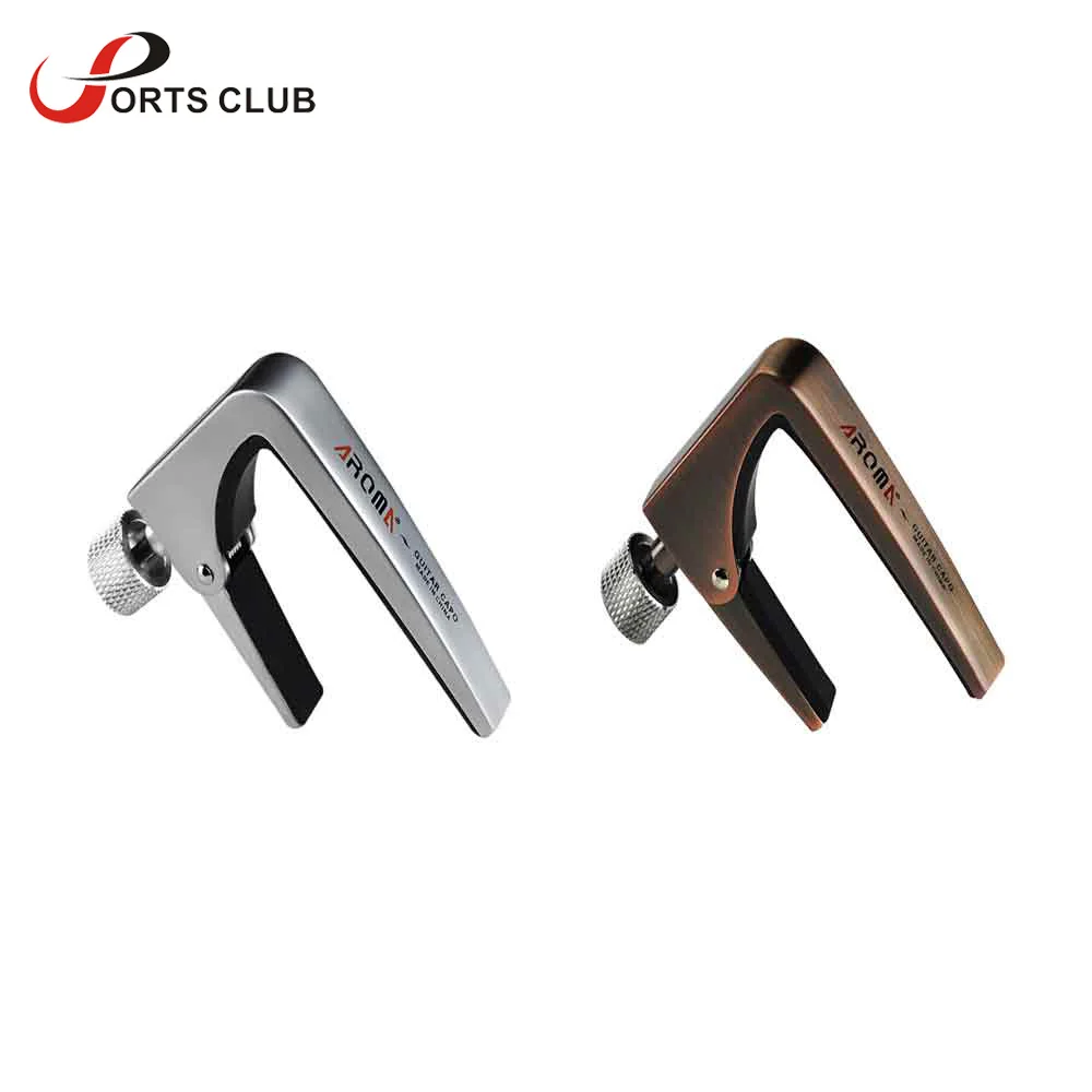 

Hot Sale Aroma AC-11 Guitar Capo Zinc Alloy for Acoustic Electric Guitars Unique Silver and Brown Optional