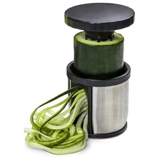 Ручной терка для овощей из нержавеющей стали спиральный резак Zucchini спирализатор кухонные аксессуары