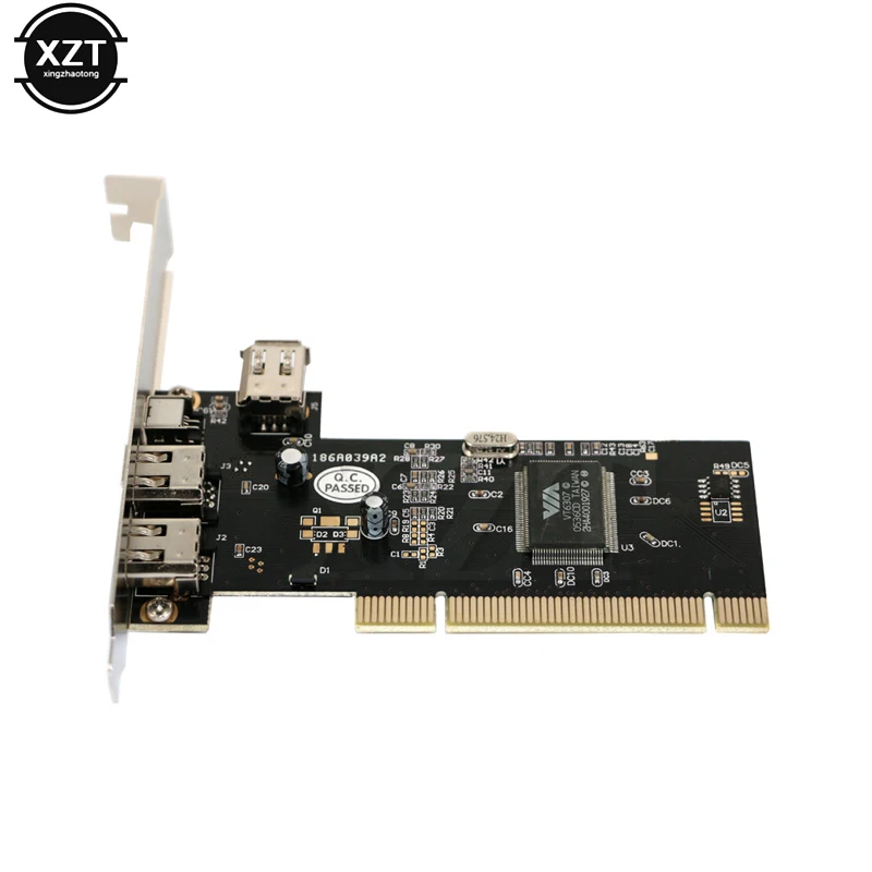 3 порта Firewire IEEE 4/6 Pin PCI 1394 DV адаптер контроллер Карта видеозахвата для DV DC HDD MP3 PDA высокое качество с CD