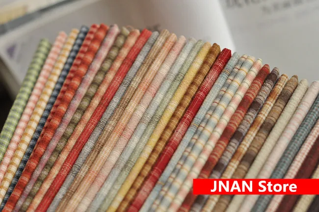20x20 DIY Япония маленькая ткань группа Пряжа-окрашенная ткань, для шитья Лоскутное шитье ручной работы, сетка полоса точка случайный подарок