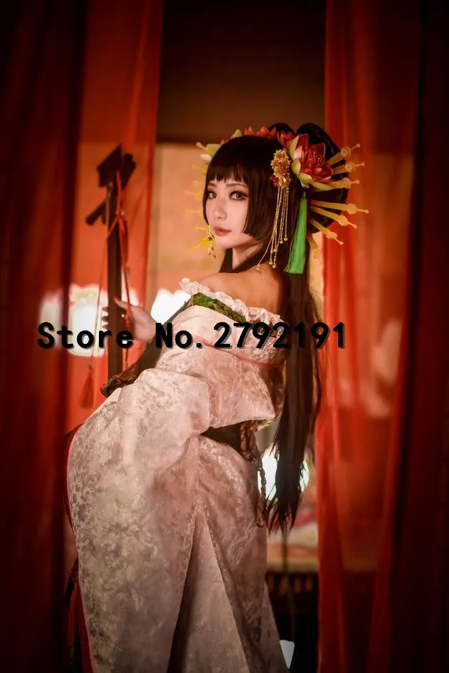 ZONE-00 MAJOKO Косплей Гейша королева кимоно с цветочным принтом костюм на заказ