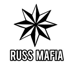 CK2840#15*16см наклейки на авто RUSS MAFIA водонепроницаемые наклейки на машину наклейка для авто автонаклейка стикер этикеты