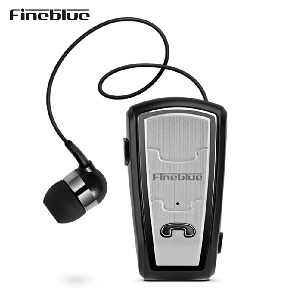 

Fineblue FQ208 Bluetooth 4.0 Earbud Car Business Earphone with Retractable Cable Noise Canceling