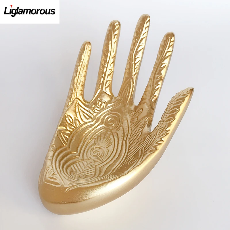 

Liglamorous Luxury Female Mannequin Hand Model Display Women Watches Rings Bracelets Necklace Jewelry Gold Hand Artwork Display