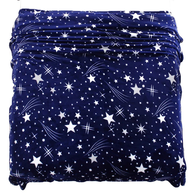 Buy The Moon and Stars Print Blanket Fashion Space