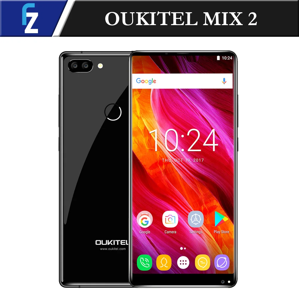 Oukitel Mix 2 5.99 &quot18:9 полный Дисплей helio P25 Восьмиядерный Android 7.0 4 г телефон 6 ГБ + 64 21mp