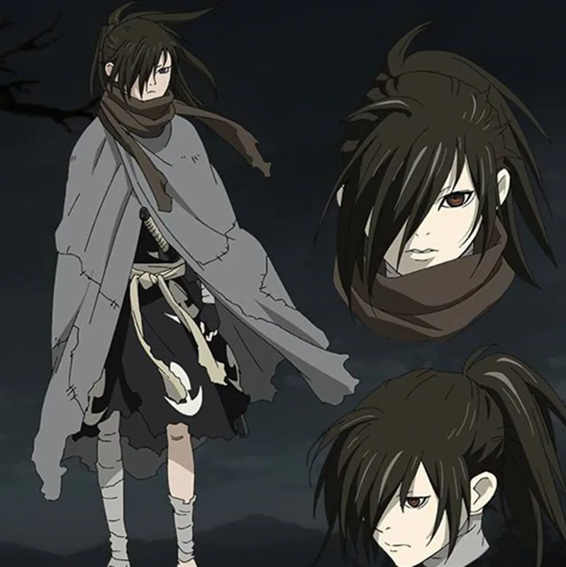 Аниме Dororo Косплей Hyakkimaru костюм плащ халат для взрослых мужчин женщин Хэллоуин