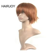HAIRJOY парик из синтетических волос для мужчин короткие парики для косплея 6 цветов