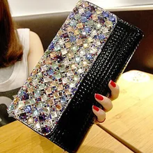 women messenger bag storage bag long wallet fashion noble leather clutch purse unique women wallet ladies handbag shoulder bag