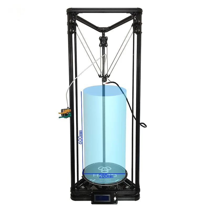 High precision HE3D K280 large size 280mm*600mm delta Auto- leveling single extruder DLT-K280 3D printer DIY kit with heatbed High precision HE3D K280 large size 280mm*600mm delta Auto- leveling single extruder DLT-K280 3D printer DIY kit with heatbed