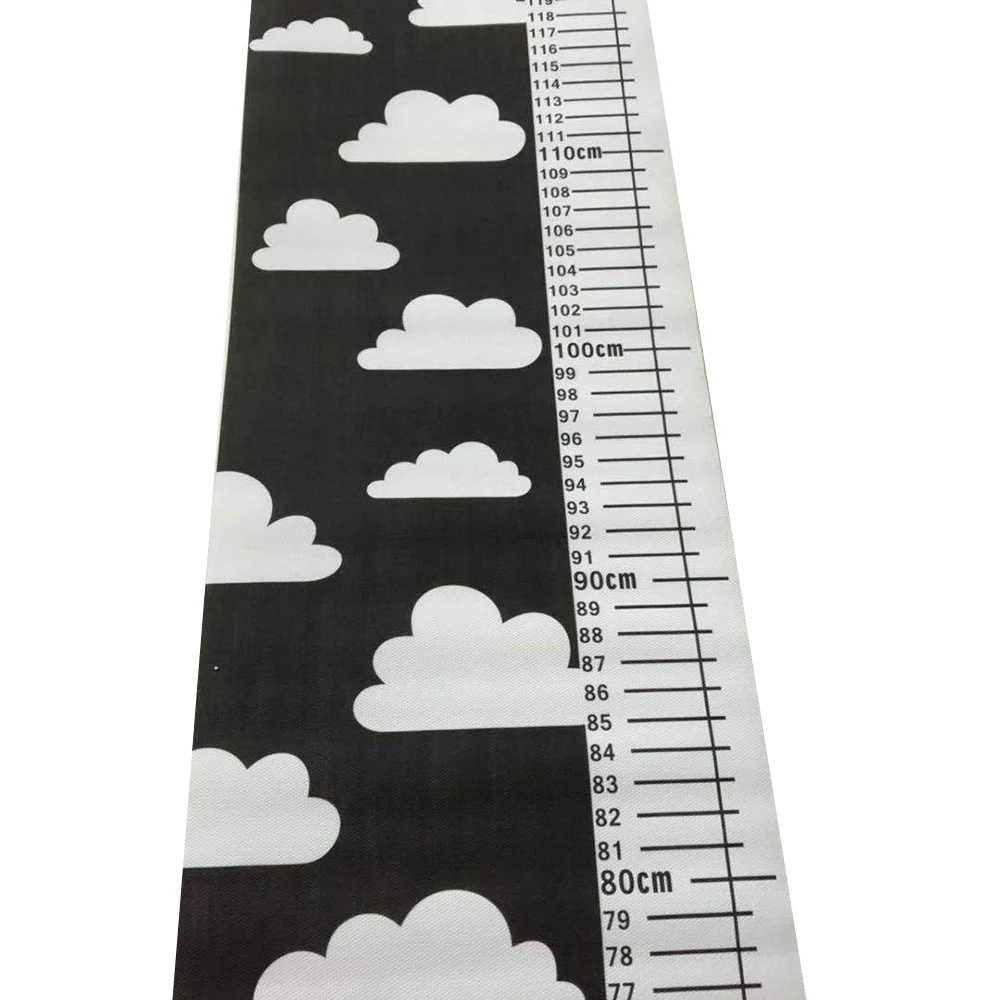 

120CM Nordic Style Kids Height Ruler Canvas Hanging Decor Growth Chart Ruler Wall Decoration Scandinavian Decor For Kids Room