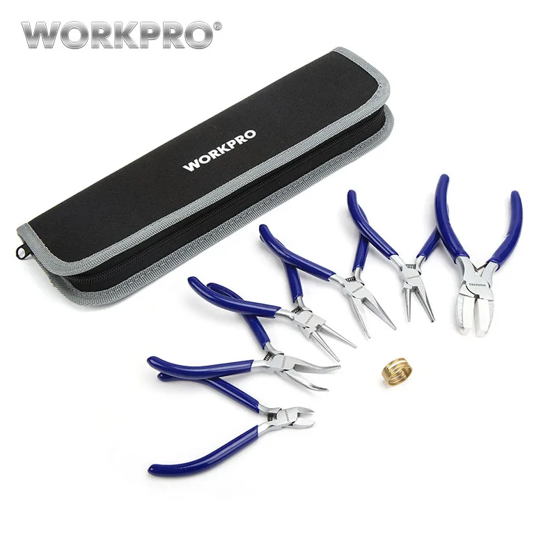 

WORKPRO 7PC Mini Pliers Jewelry Plier Set Diagnoal Pliers for Jewelry