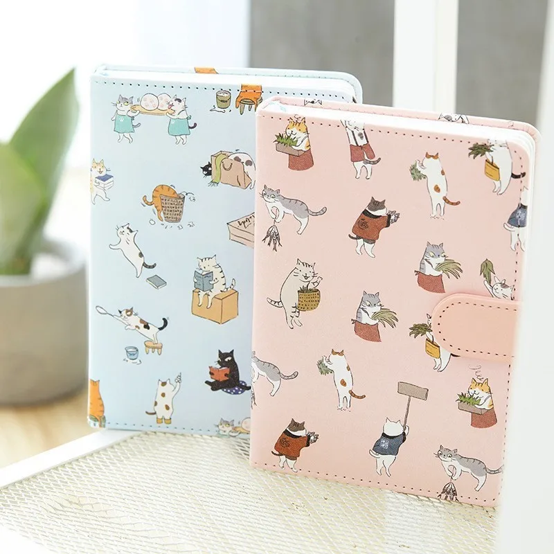 

1 PC Kawaii Cat Notebook Cute Cartoon Hand Account Sketchbooks Weekly Planner Notepad School Office Stationary Supplies 016021
