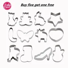 Инструменты для приготовления пищи рождественские формочки для печенья из нержавеющей стали милые формы для печенья DIY помадка, кондитерские изделия для украшения кулинарные инструменты