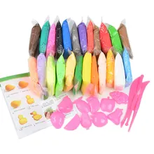 24pcs BOHS Playdough Accessories Tools Free Clay Plasticine Play Modeling Dough 20 Grams Bag 24 Colours