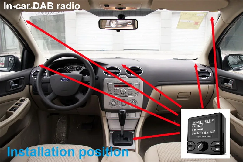 Bluetooth беспроводной fm-передатчик автомобильный Dab gps приемник DAB/DAB + В-автомобиль радио DAB + авторадио адаптер тюнер аудио выход