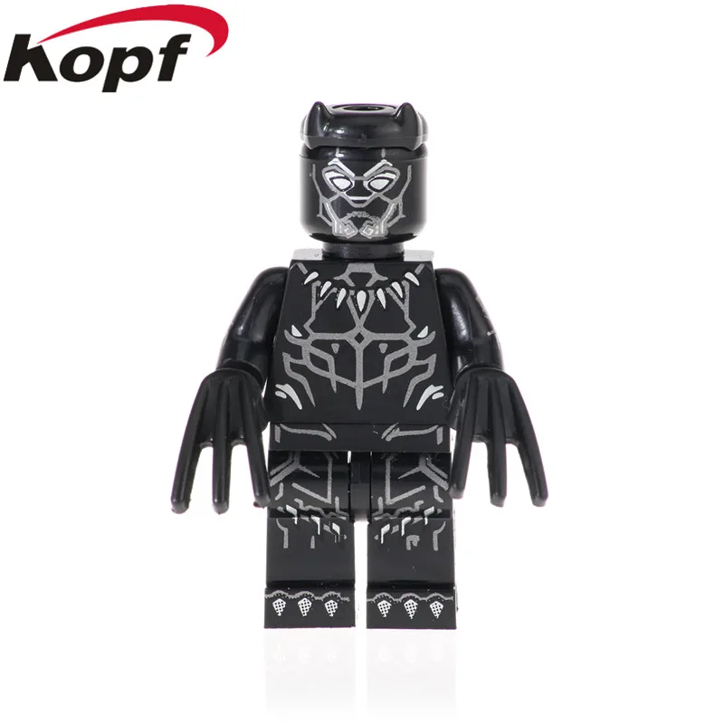 

Single Sale Super Heroes Black Panther Death Vision Aquaman Building Blocks Action Figures Learning Toys Gift Children XH 980