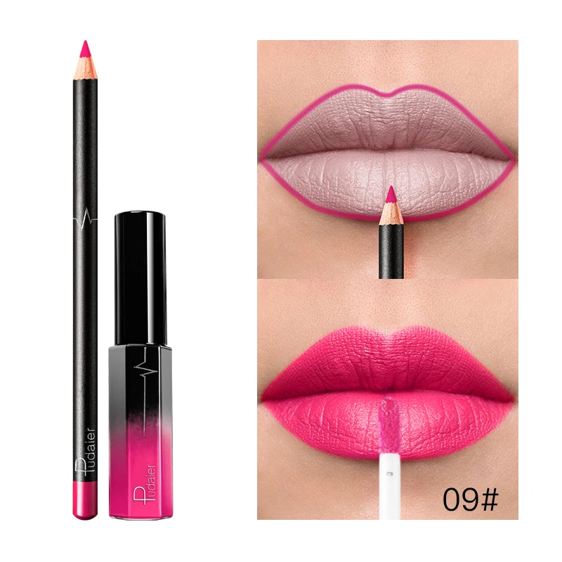 Pudaier 36Colors Nude Lip Tint Velvet Lipgloss Lipliner Set Matte Moisture Lip Gloss Lip Liner Pencil Liquid Waterproof Makeup Pudaier 36Colors Nude Lip Tint Velvet Lipgloss Lipliner Set Matte Moisture Lip Gloss Lip Liner Pencil Liquid Waterproof Makeup