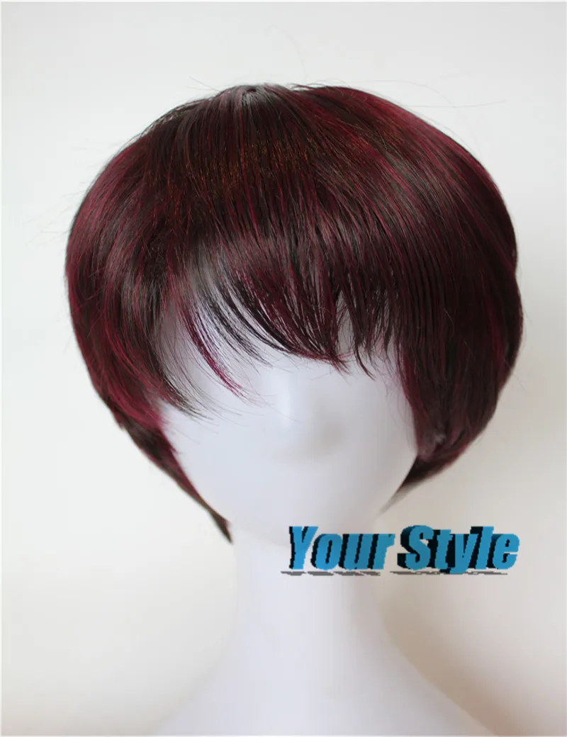 

New Short Wigs for Black Women Heat Resistant Synthetic Ombre Wig Pixie Cut Hair Wigs Perruque Courte/Perruque Cheveux Synthetic