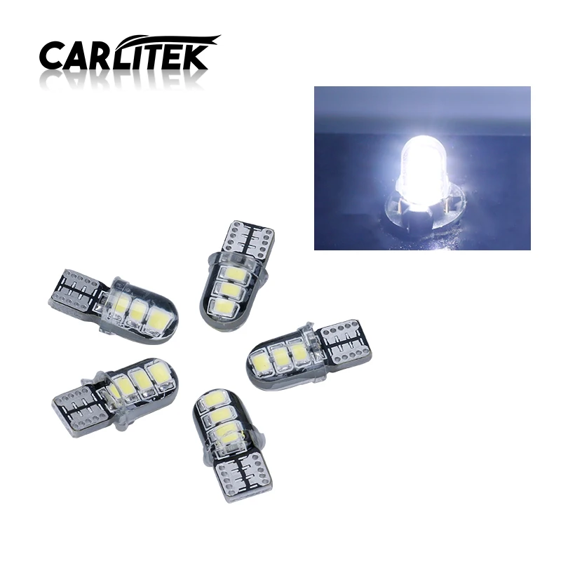 CARLitek 10 шт. T10 светодиодный автомобильный светильник сигнальная лампа 2835 6SMD