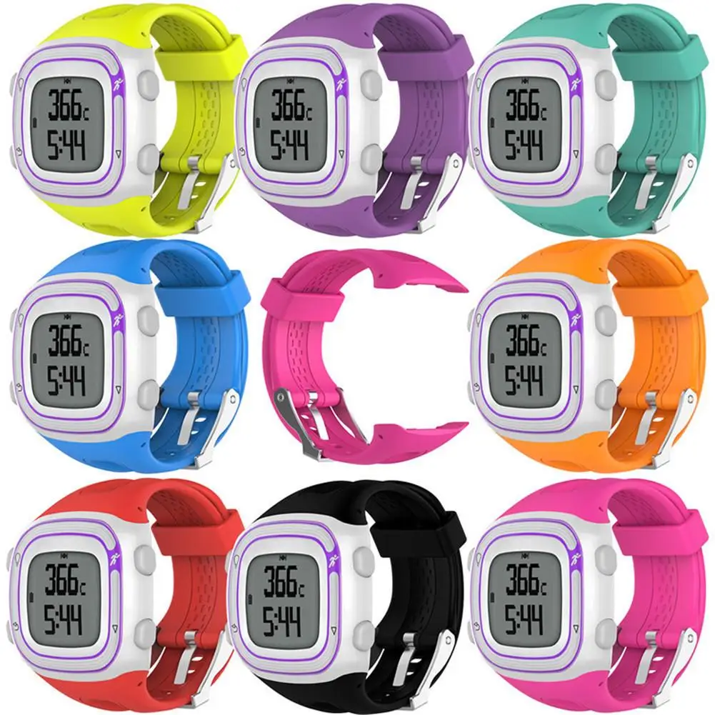 Watchbandfor Garmin Forerunner 10 15 GPS Running Small / Large With Tools Watch Quick Release Silicone Easy Fit Wrist Band Strap