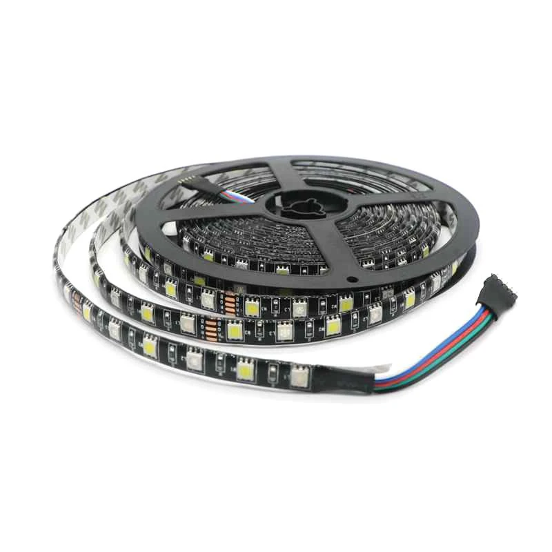 Красочные 5 м 3528 SMD RGB 300 Светодиодные ленты гибкий IP20 не водонепроницаемый Светодиодные полосы света с 44key пульт дистанционного управления