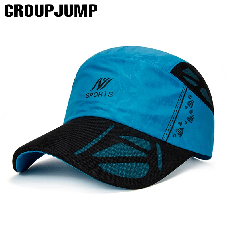 

GROUP JUMP Summer Baseball Cap Men Breathable Quick-Drying Cap Mesh Hats Women Sunshade Caps Unisex Sport Cap Bone