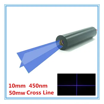 

10mm 450nm 50mW Blue Cross Line Laser Module Industrial Grade APC Driver TYLASERS