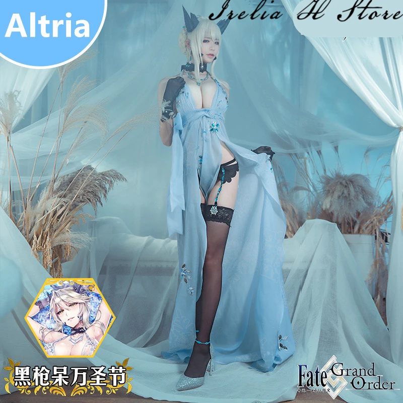 {Stock} Altria FGO косплей костюм на Хэллоуин Fate Grand/Order Pendragon сексуальное женское платье в