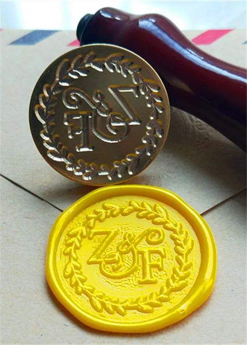  DIY customize double Name 2 initials personalized Letter stamp/Sealing Wax /wedding Wax Seal Stamp  - 32826574361