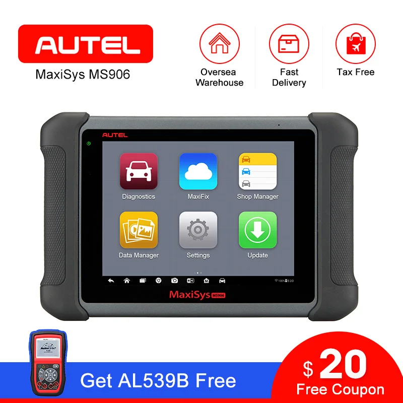Autel MaxiSys MS906 Pro OBD2 EOBD автомобильный WiFi ECU ключ кодирования авто диагностический