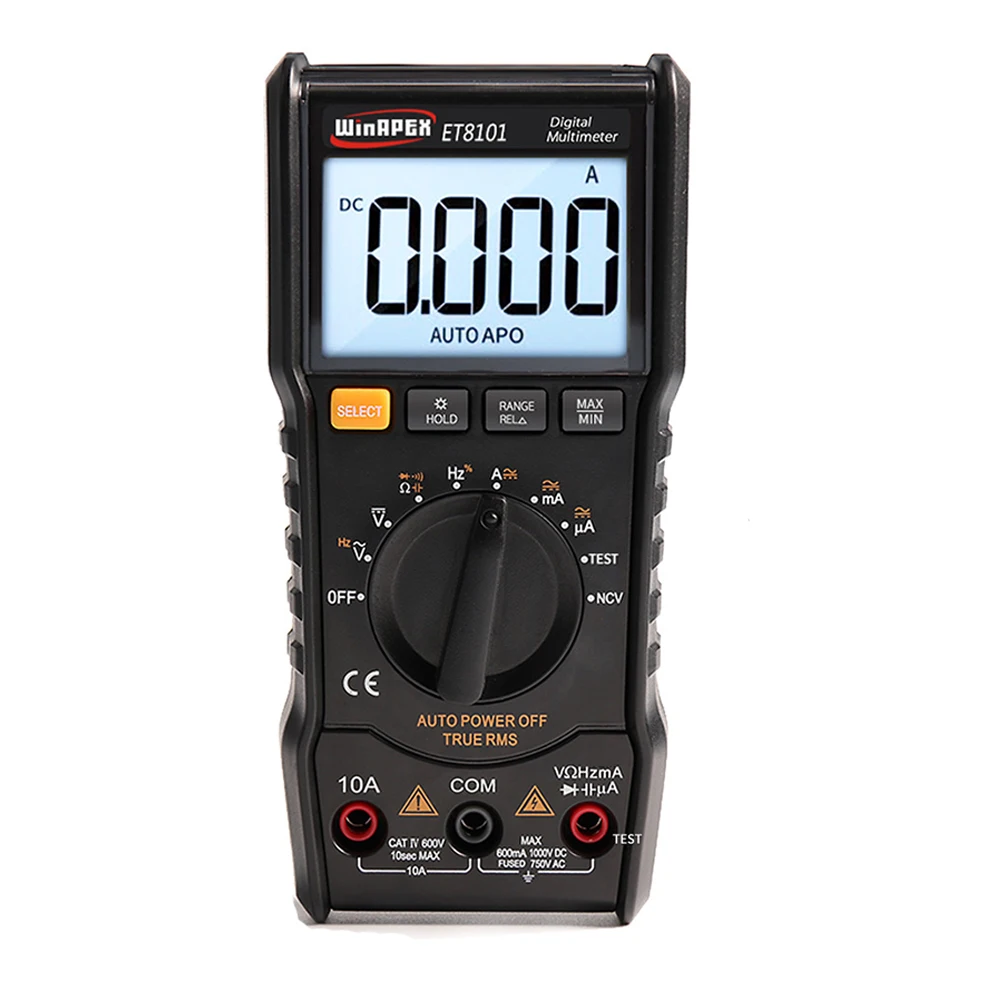 

6000 Counts Digital Multimeter Backlight AC/DC Ammeter Voltmeter Ohm Portable Meter resistance frequency duty cycle test