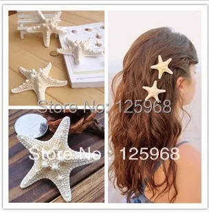 Barrette do Casamento de Praia do Surfista Grampo de Cabelo da Forma Acessórios para o Cabelo por Atacado o Envio Gratuito de 2020 Novetly Starfish Noiva Hairclips